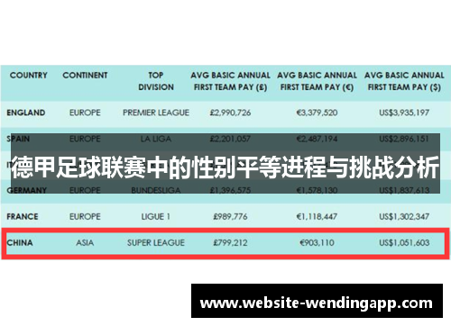 德甲足球联赛中的性别平等进程与挑战分析